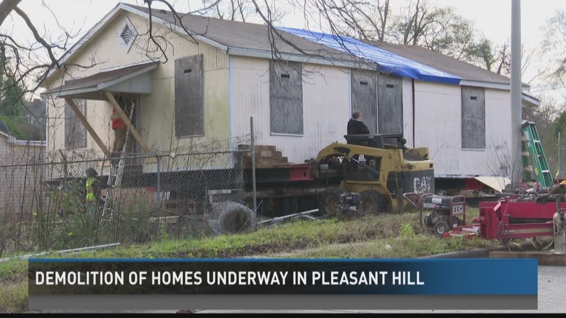 Demolition of Pleasant Hill homes underway