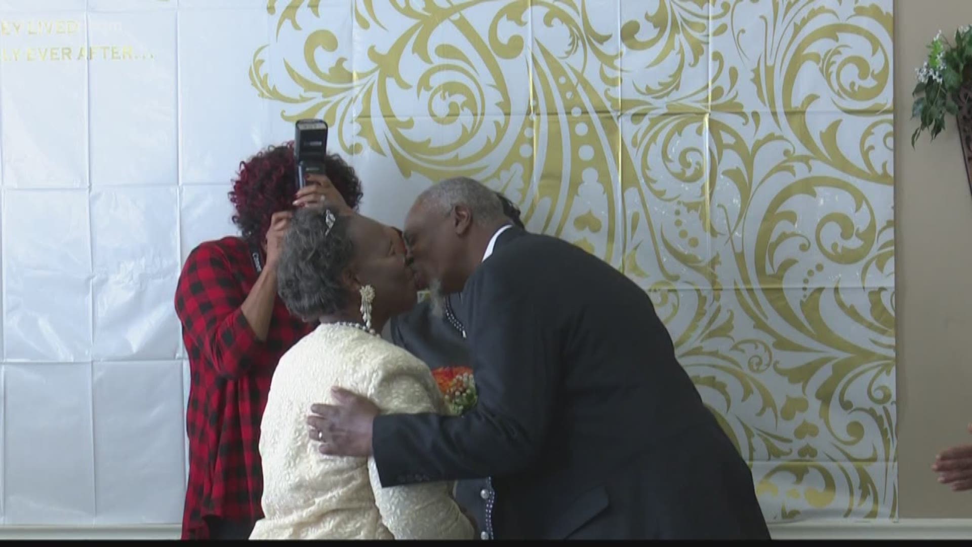 On Valentine's Day, two people who were once homeless tied the knot at an unusual location.