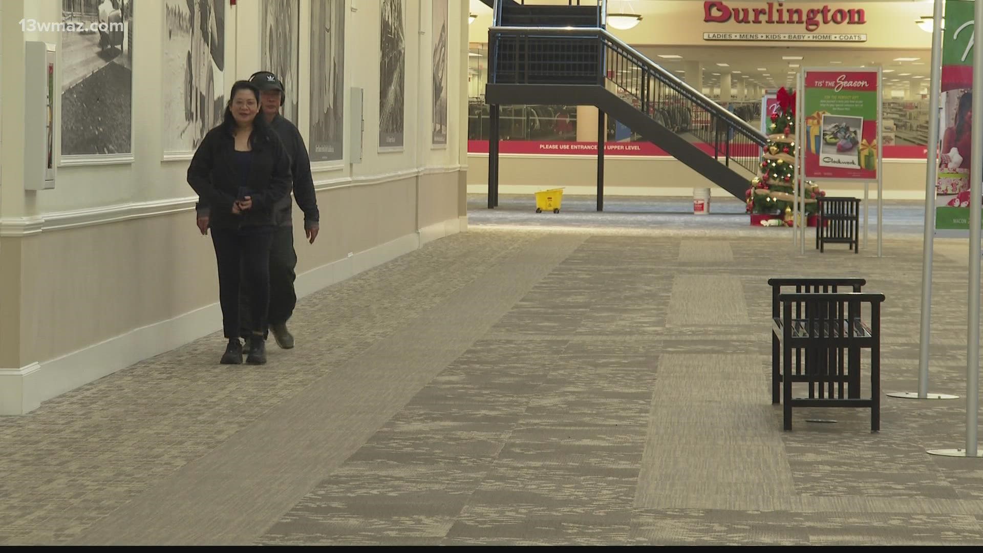 Some people say the state of the once-booming Macon Mall is "kind of sad" just days ahead of Christmas