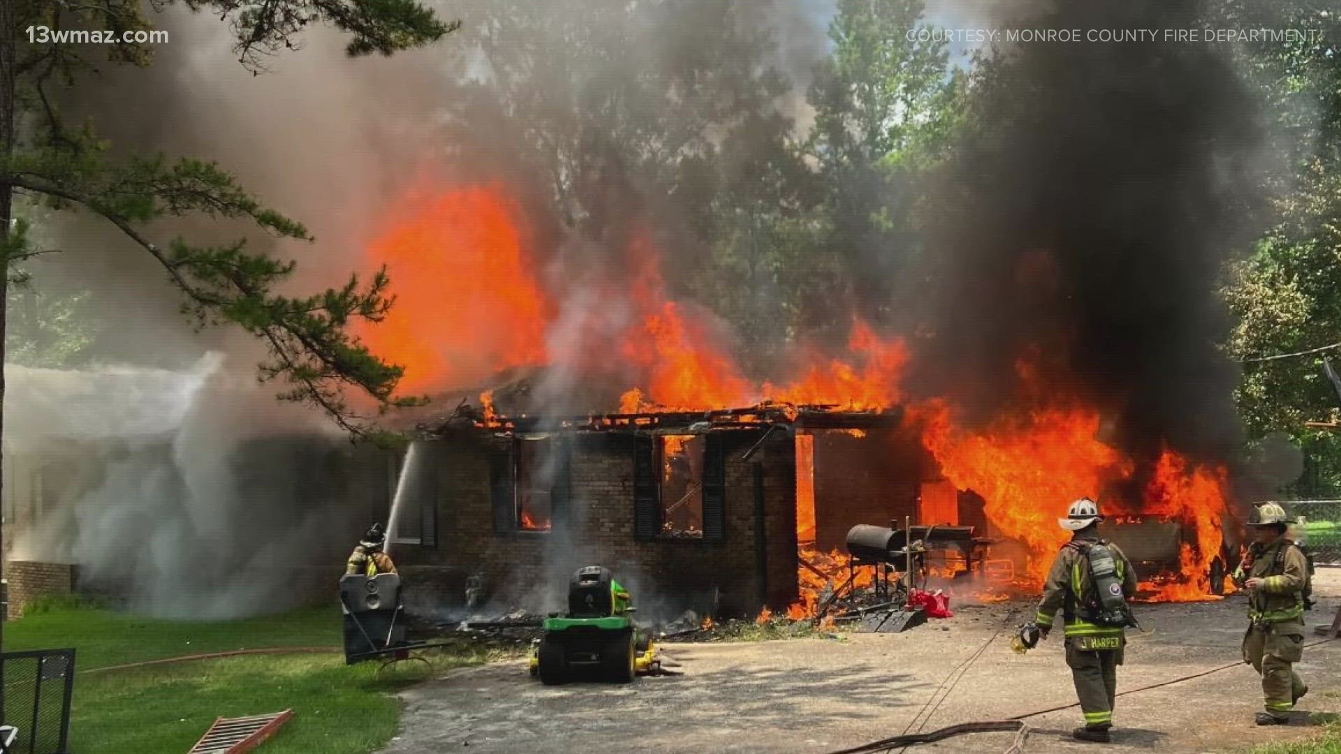 Thursday, a Monroe County family of 6 lost their home and pets in a fire.