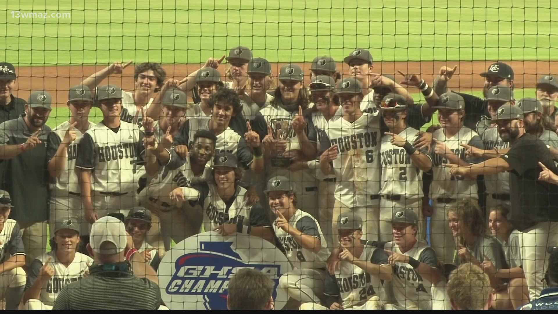 The Houston County Bears baseball team dog-piled the field as champions at Truist Park, home of the NL Champions Braves, and the Bears have some advice for the boys.