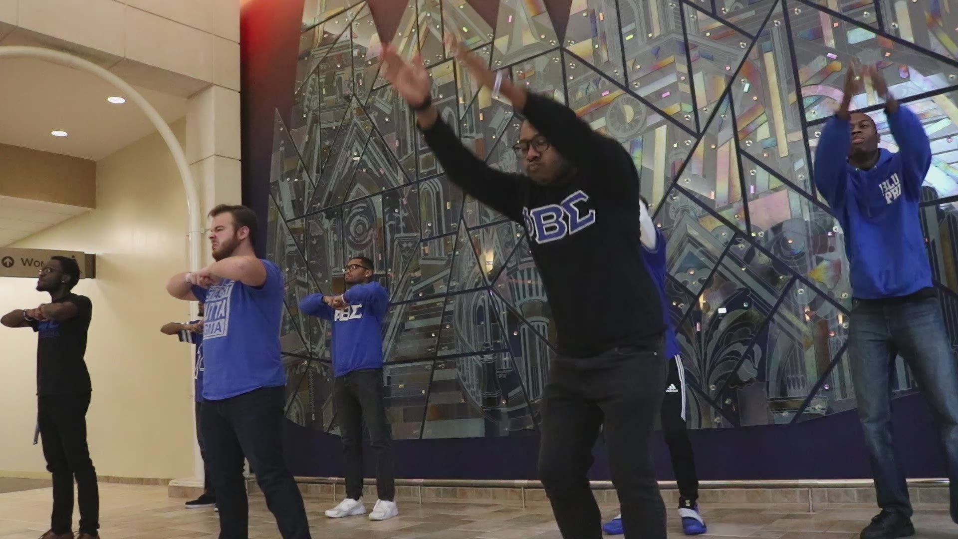 Phi Beta Sigma at Mercer University practice their stepping, and dancers at Hayiya Dance Theatre in Macon practice traditional African dance.