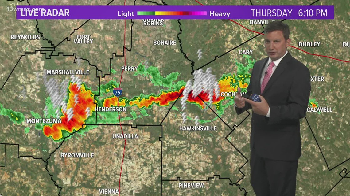 Active radar again for Friday, then a smaller chance for the weekend