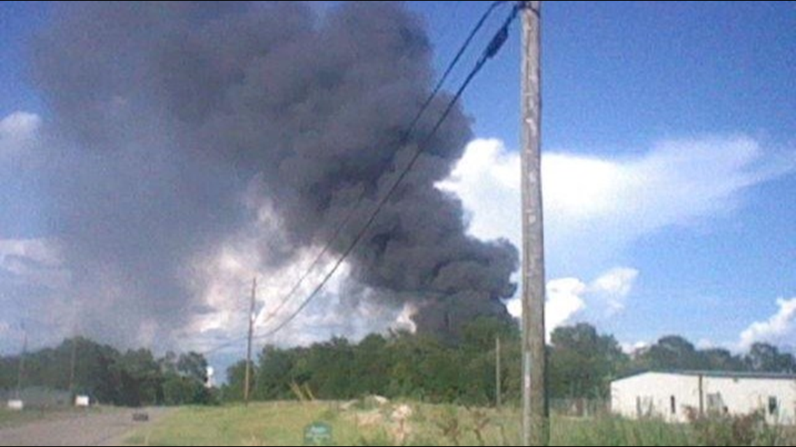 ABC Supply plant fire under control, 3 firefighters treated | 13wmaz.com