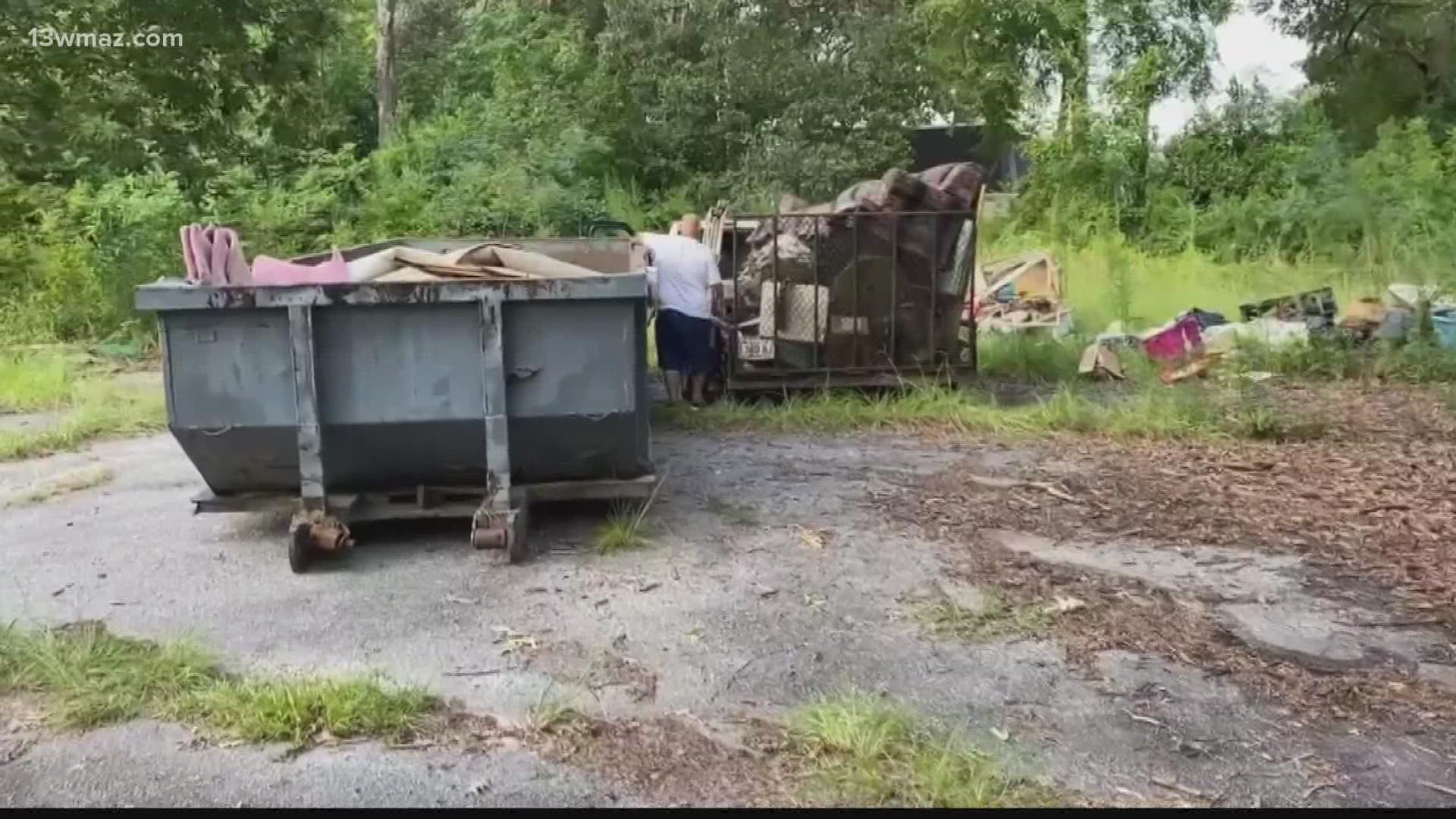 It happened at two locations --one on Tabor drive and the other at the corner lot of North Houston Road and Green Street.