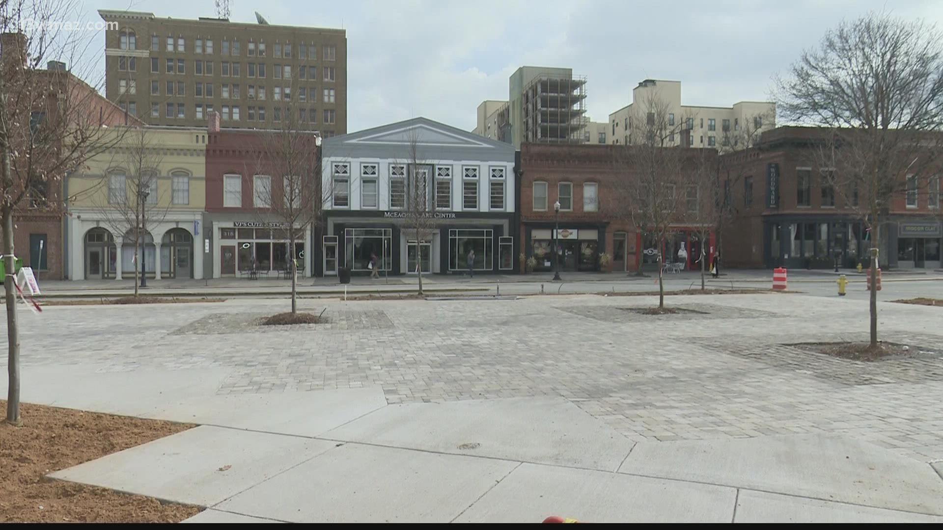 As downtown Macon continues to grow, more space is needed for pedestrians to walk and cross streets safely