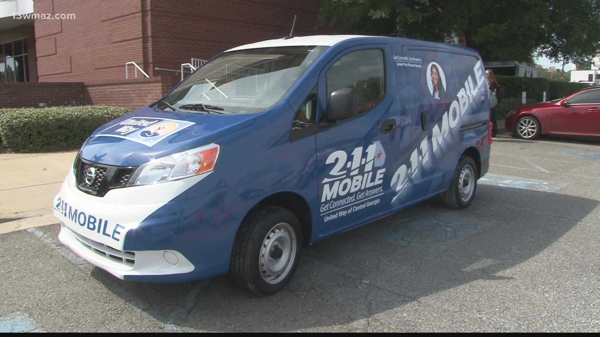 The 2-1-1 Mobile is designed to go into neighborhoods and help people with issues such as evictions, utility assistance, health concerns, and more.