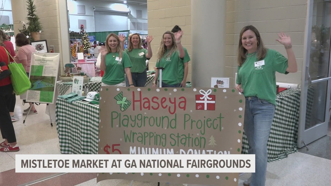 Festive cheer at Georgia's Mistletoe Market draws holiday shoppers