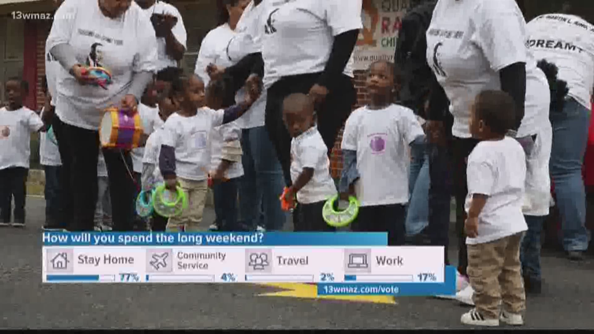 Daycare center marches to honor Dr. King