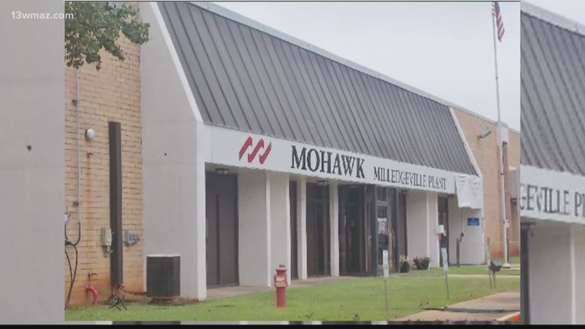 Around 200 people will lose their jobs as Mohawk closes its yarn plant in Milledgeville.
