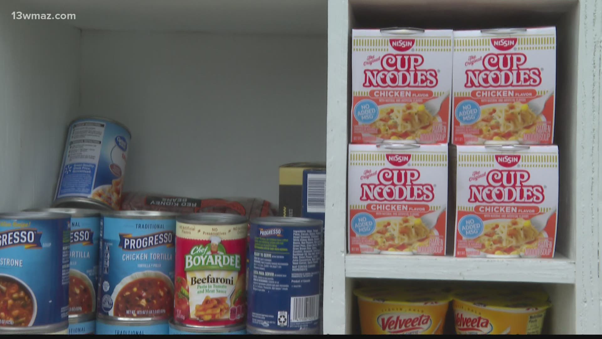 One senior at Mount de Sales Academy built a food pantry, and a sophomore from that same school is now filling it up.