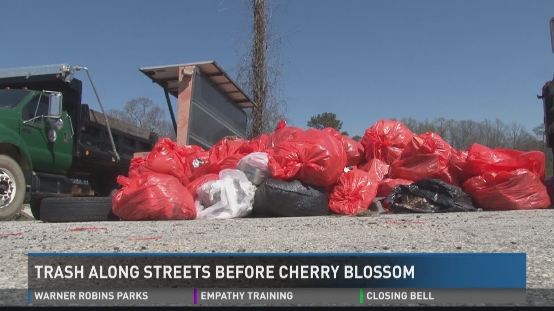 Trash along Macon streets a problem before Cherry Blossom
