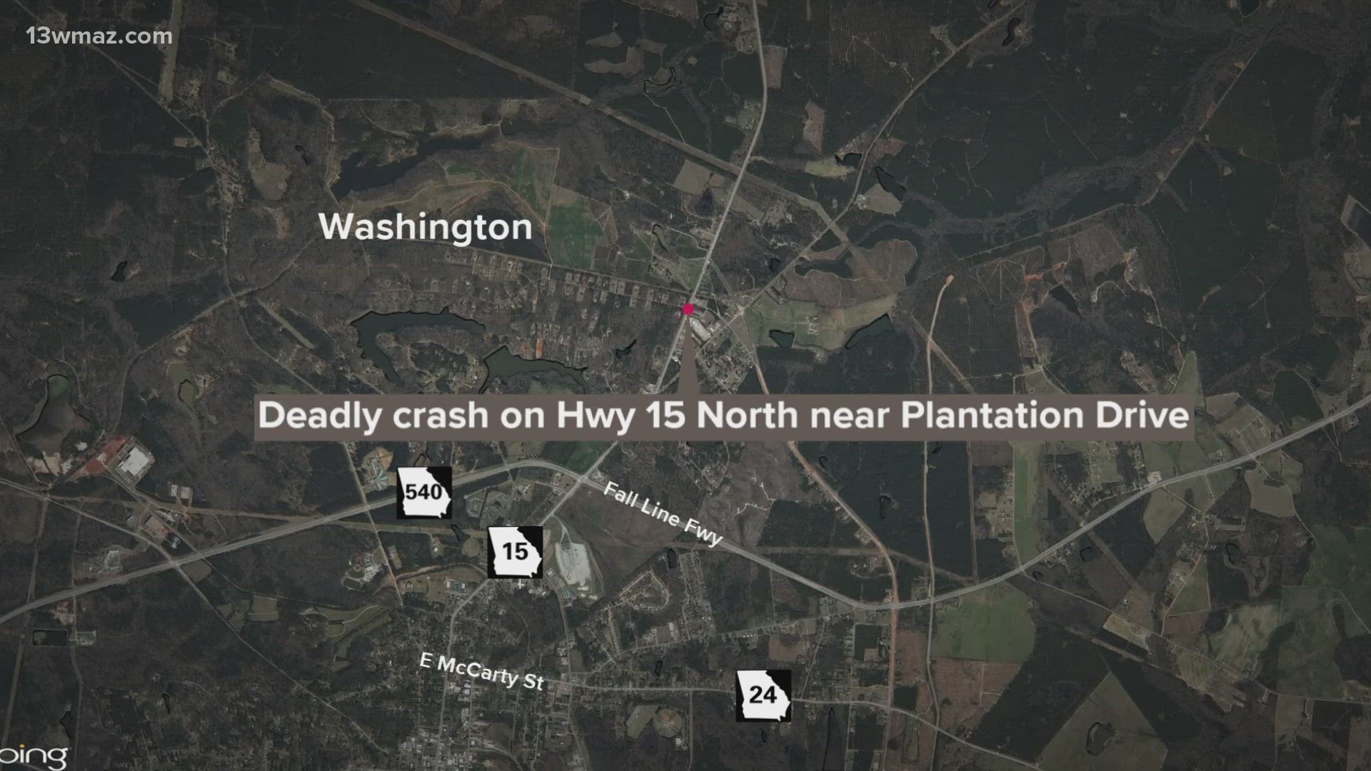 It happened at Highway 15 North near Plantation Drive.