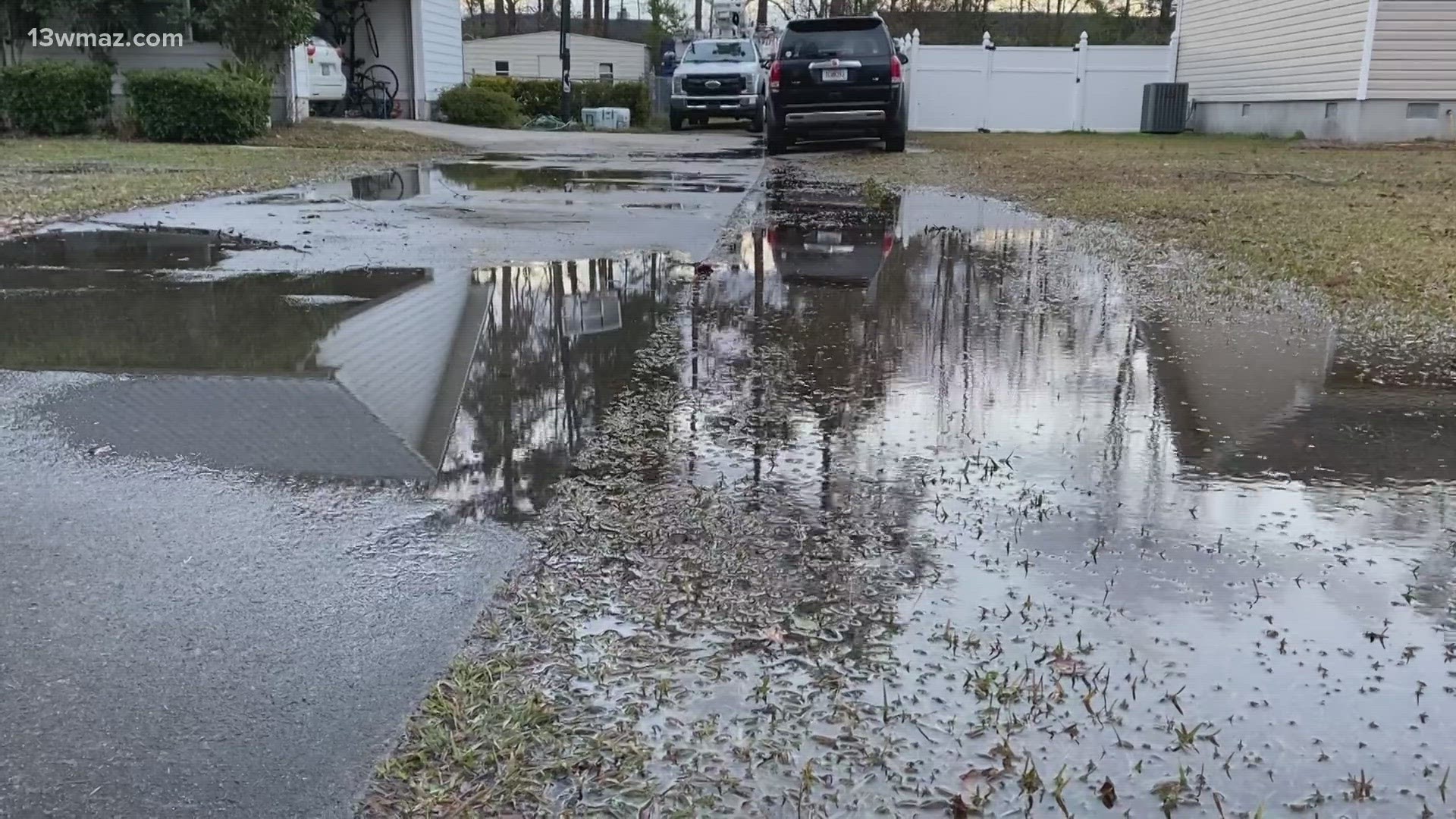 The project to fix flooding in south Bibb County involves a series of drainage ditches and retention ponds.