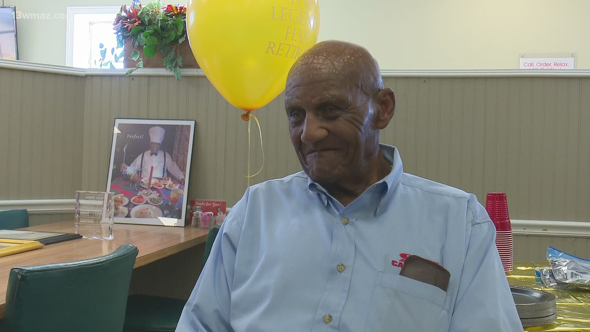 Jimmie Scott has worked at S&S Cafeteria for 65 years. Now he's hanging up his apron and retiring.