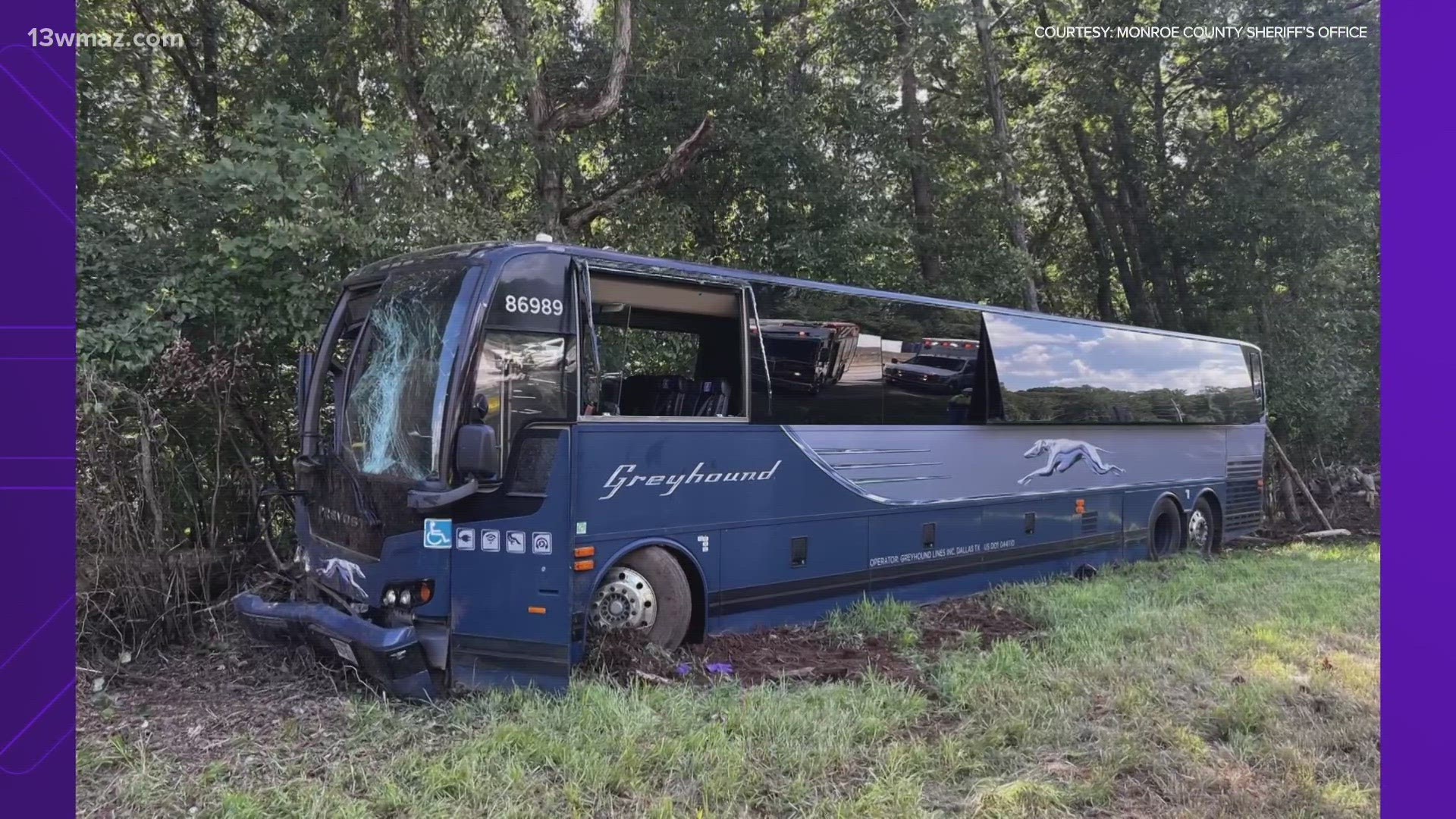 In a press release, they say there were around 30 passengers on the bus, and the injuries reported were non-life threatening.