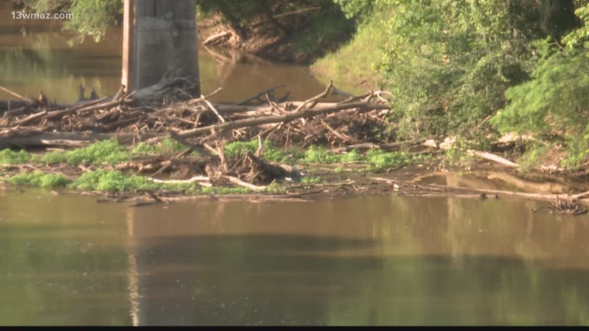 Who's responsible for clearing the logjam on the Oconee River?