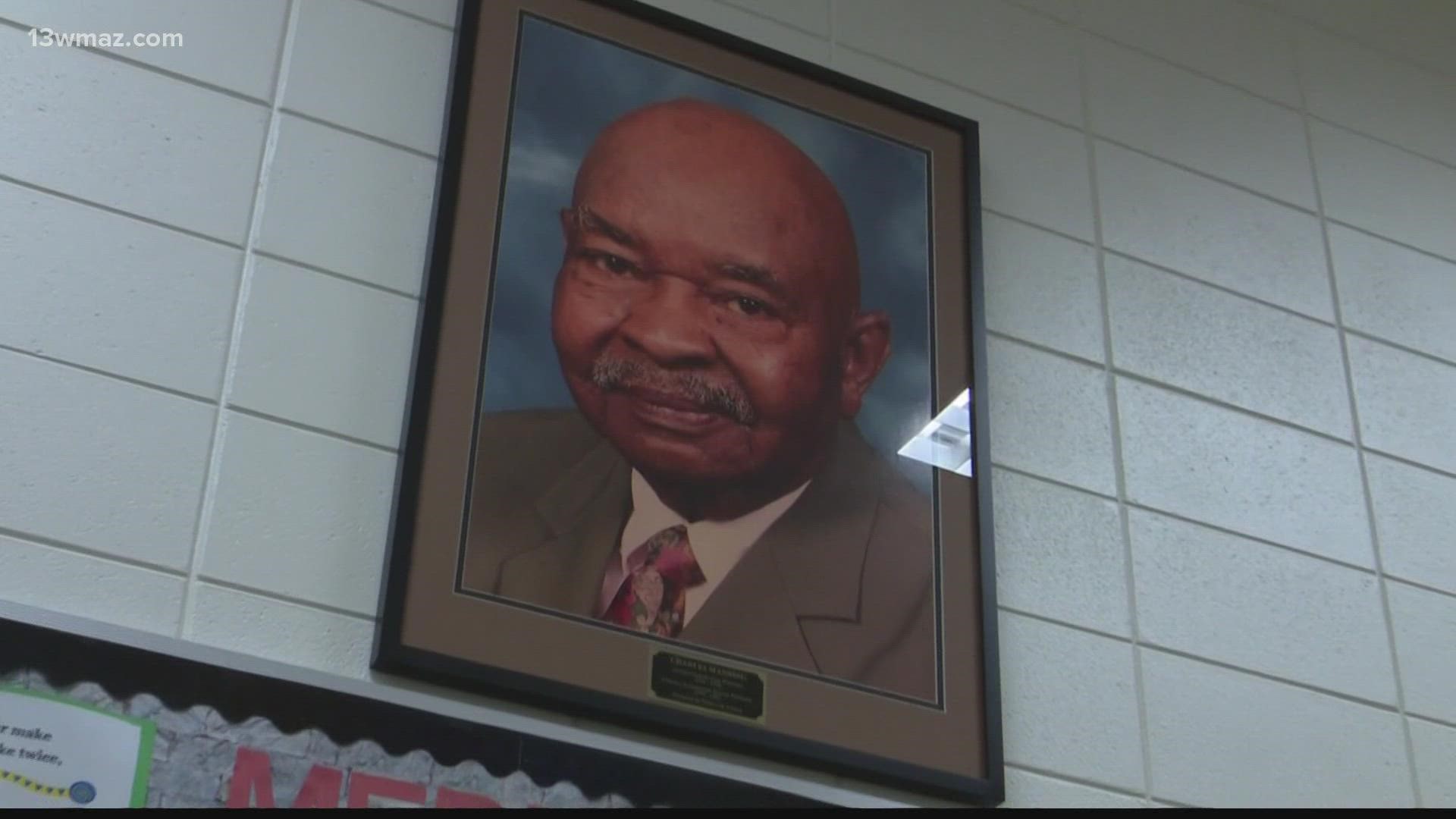 The media center is now named in memory of long time District Administrator Charles Manning.