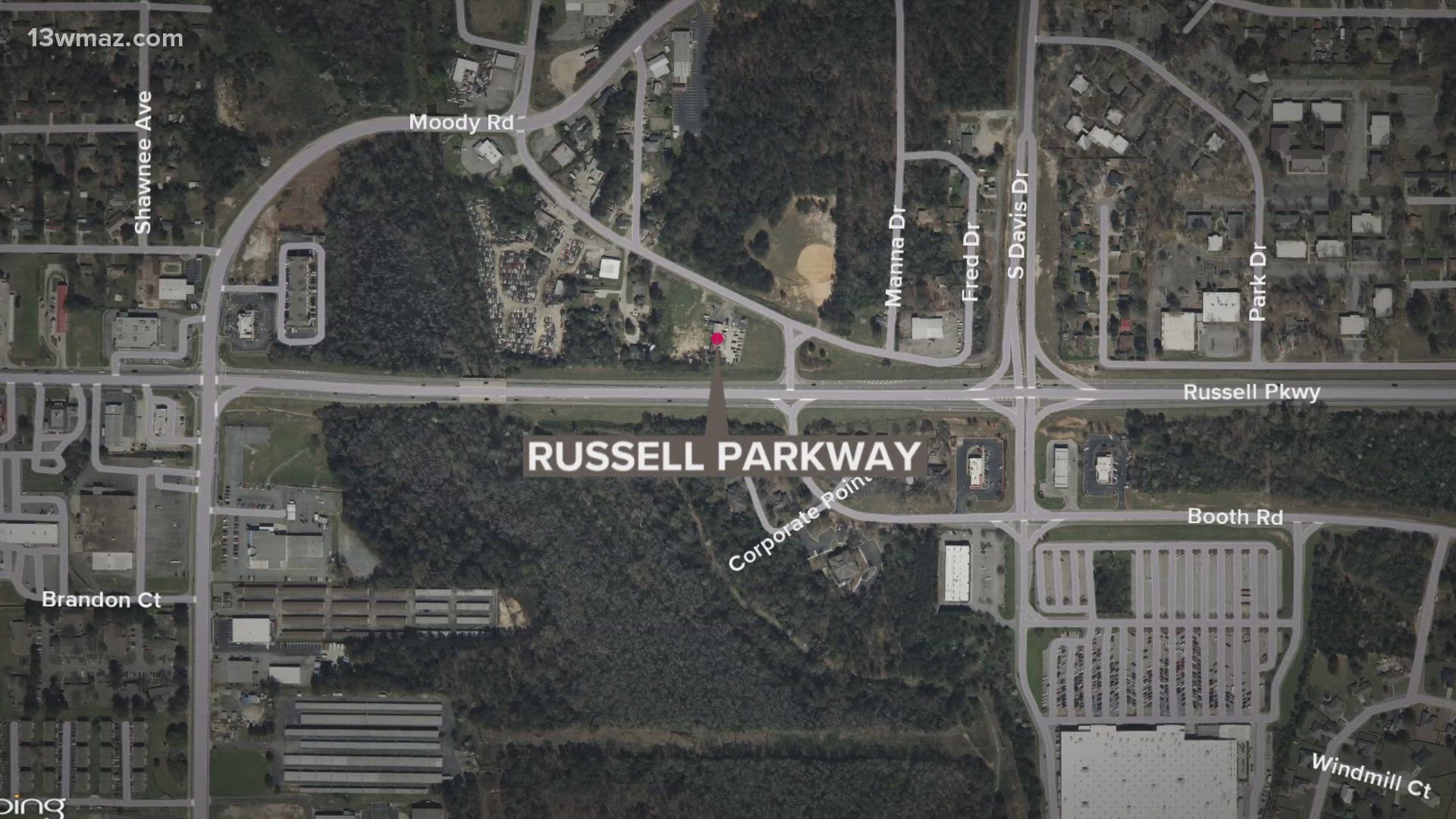 Police say it happened after midnight on Russell Parkway and Booth Road.