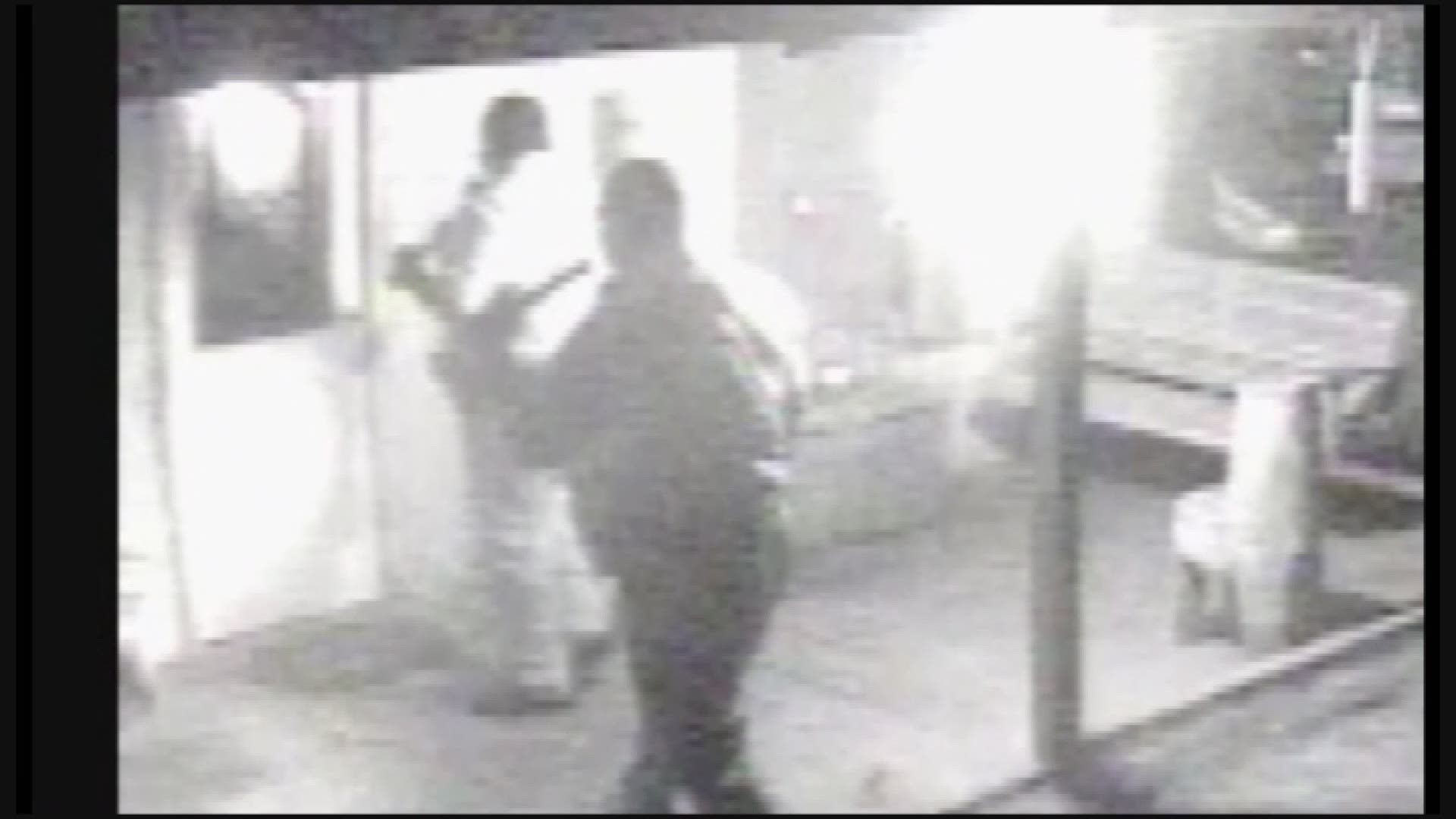 SURVEILLANCE VIDEO: Police at Lonnie Shaw's home