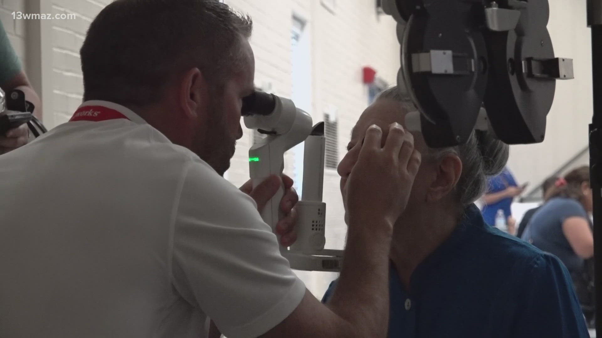 For many with single-vision prescriptions, the clinic can make glasses on the spot in the mobile care clinic. Others will have theirs shipped in the coming days.