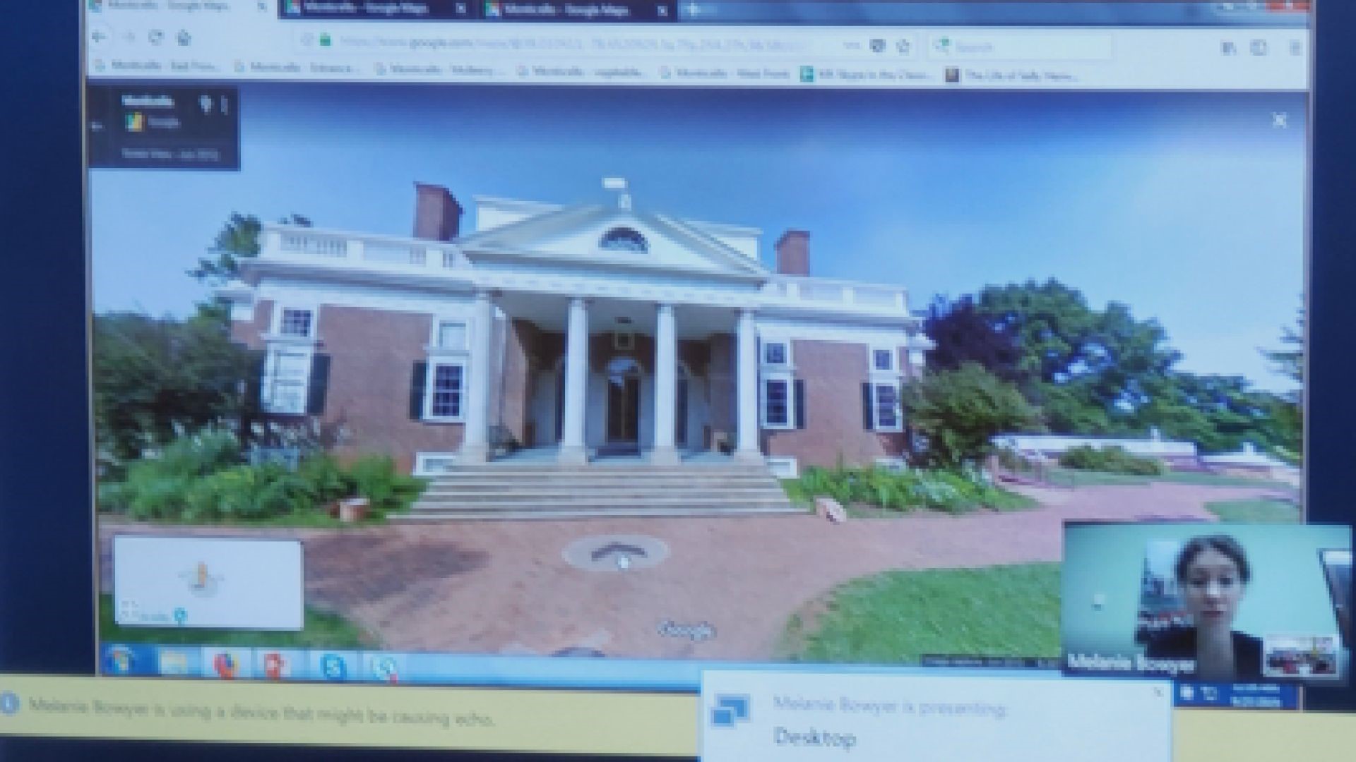 The district uses Microsoft programming to incorporate virtual tours into their lesson plans