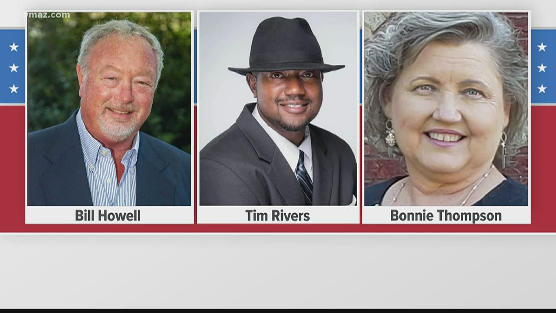 Three candidates are running to fill Bibb County Commissioner Scotty Shepherd's District 7 seat