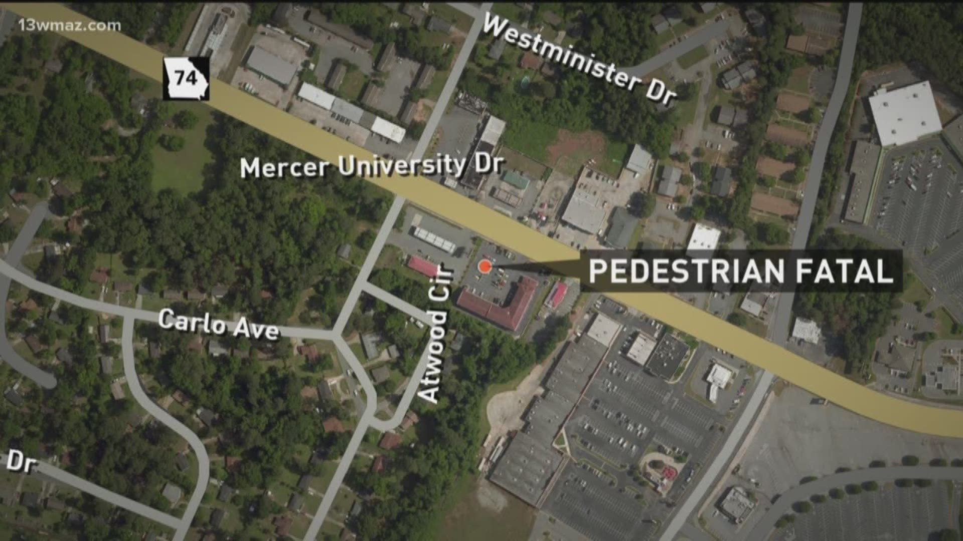 A pedestrian died after being hit by a car on Mercer University Drive around 10 p.m. Another man passed away when he lost control of his car and hit a tree at the intersection of Napier and Brentwood Avenue around 9 p.m.