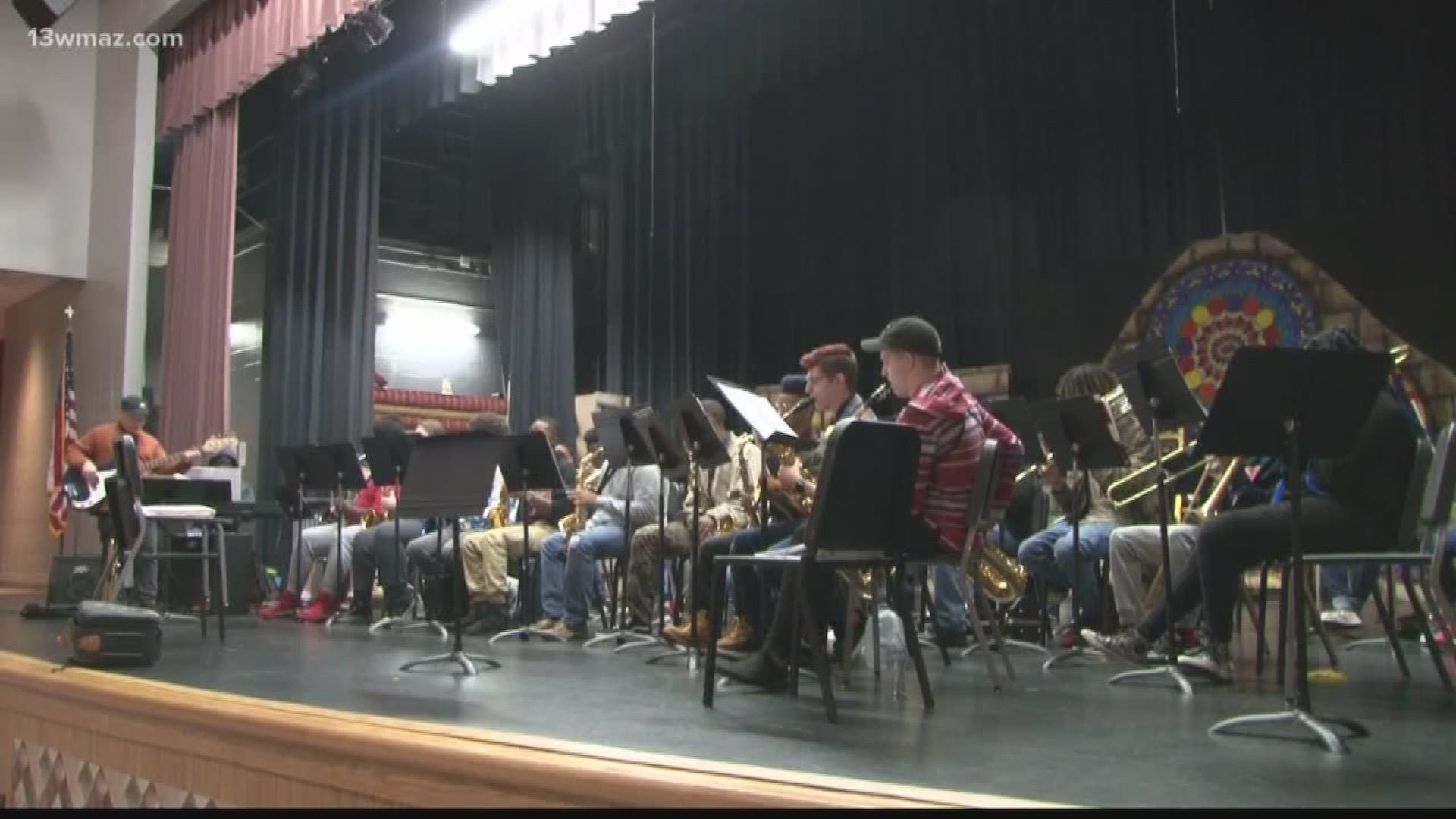 Students jammed out at one Bibb County high school for a jazz performance Tuesday morning