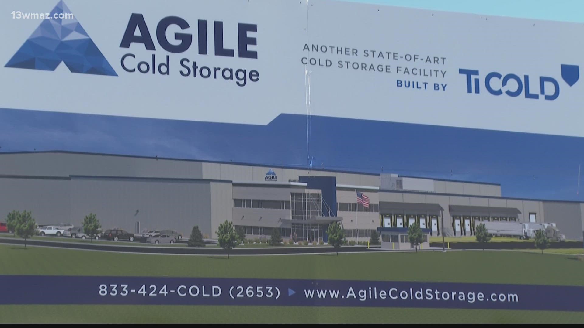 Macon is home to numerous long established industries like YKK and Geico, and joining them soon is Agile Cold Storage.