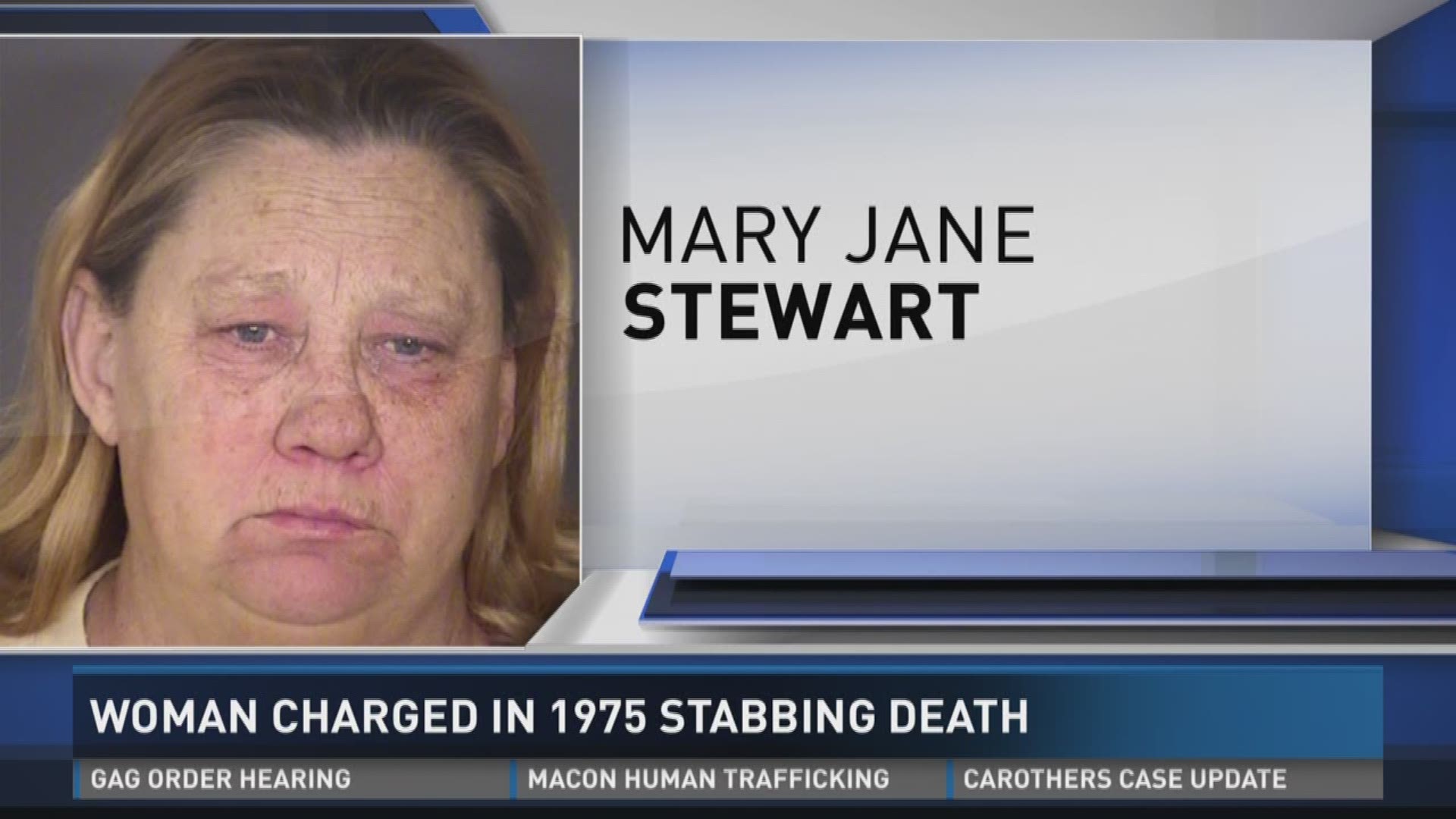 Woman charged in 1975 stabbing death