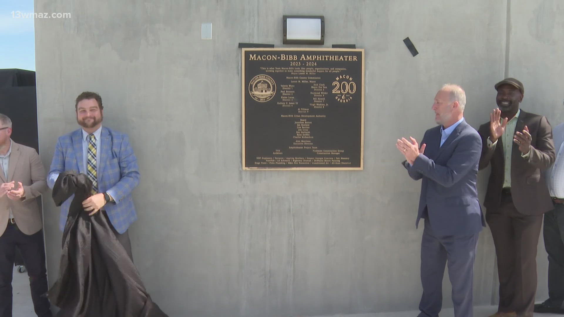 It was a celebration of the people who helped make the amphitheater a reality.