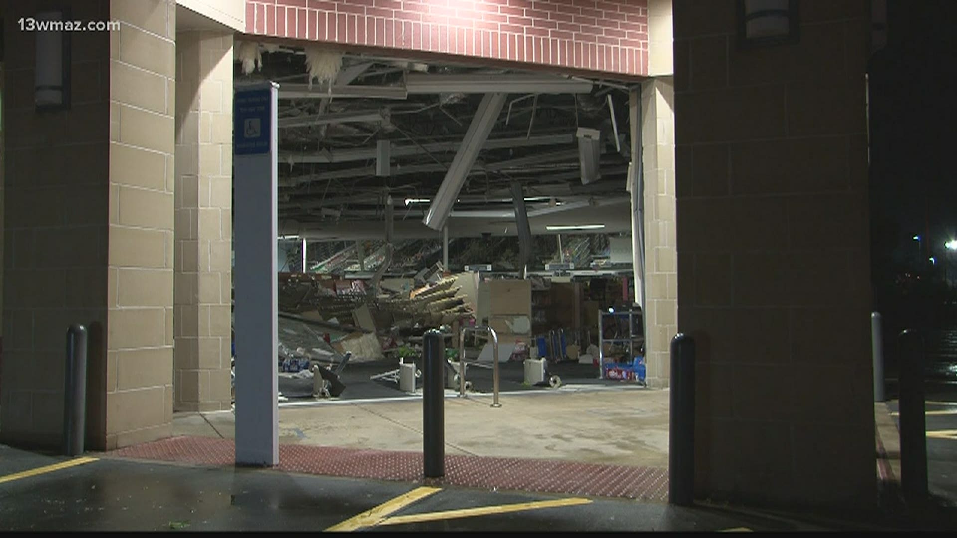 The Walmart and Walgreens on Zebulon Road took hits early Monday morning as severe storms rolled through. They closed for repairs.