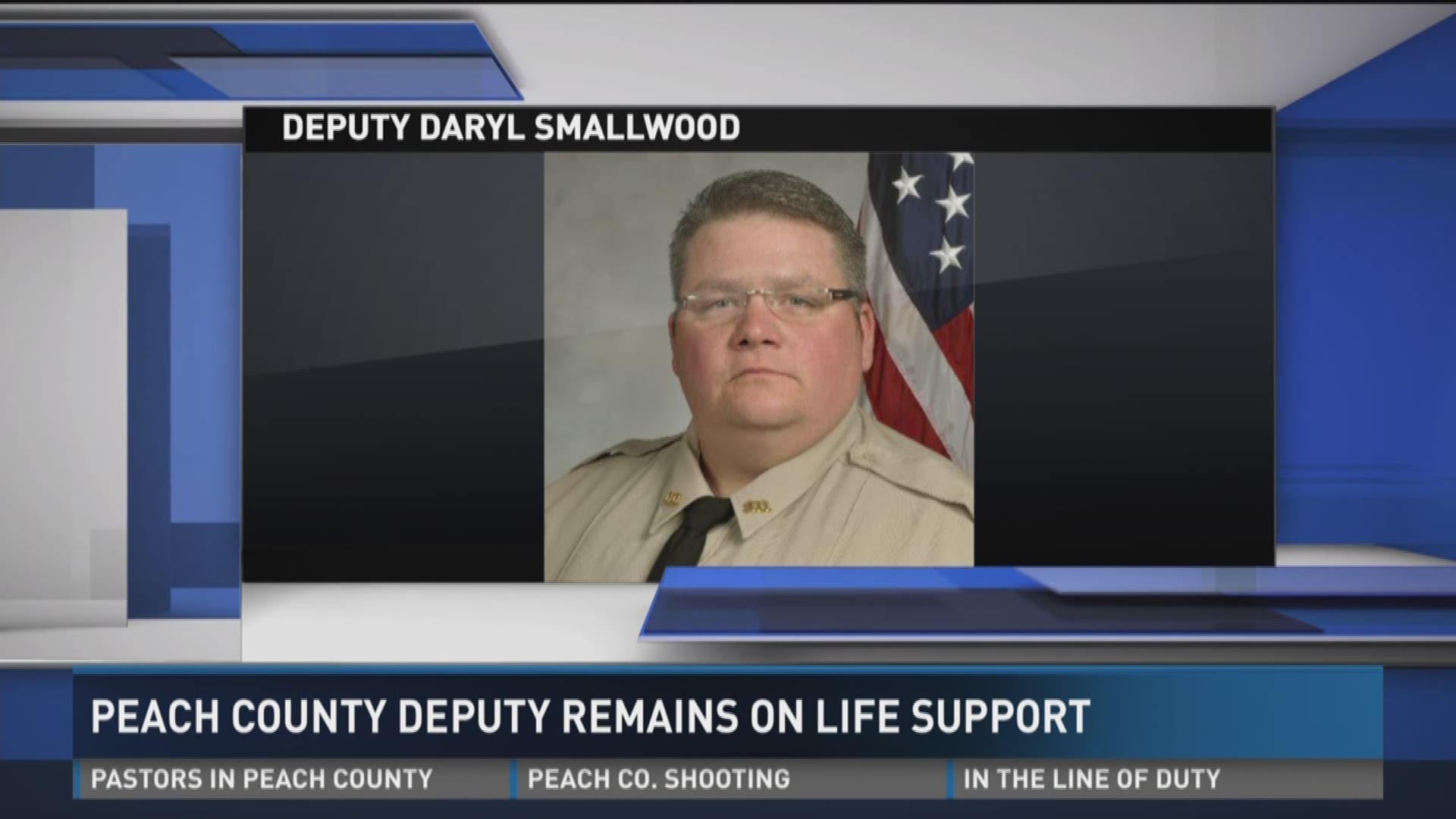 Peach deputy remains on life support