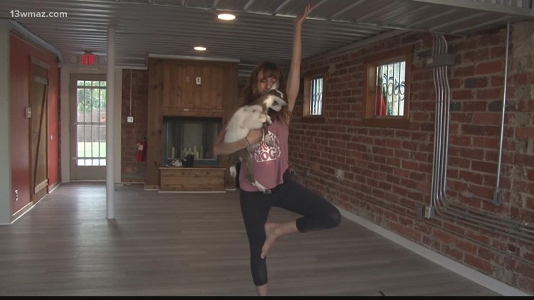 Central Georgians get stress relief through goats and yoga