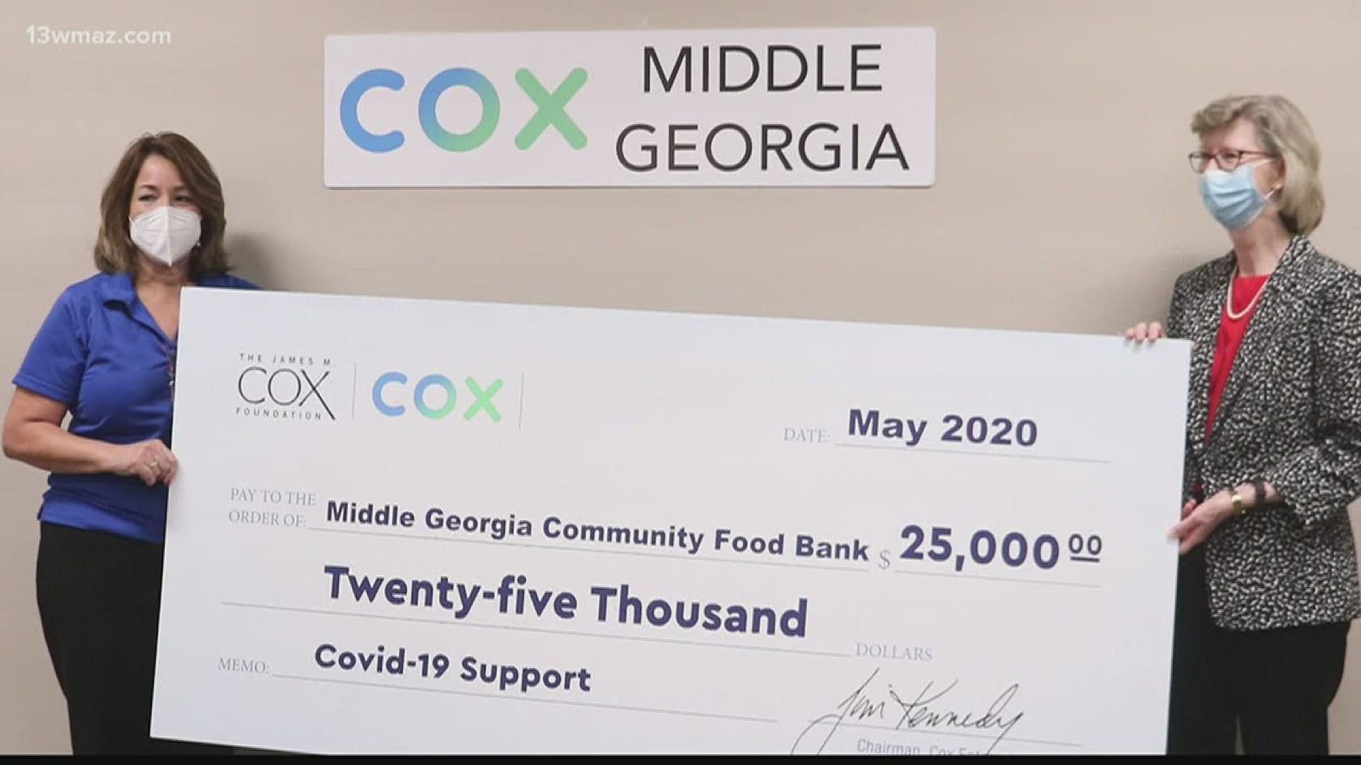The food bank has been serving Central Georgia for decades and now they're getting a little help