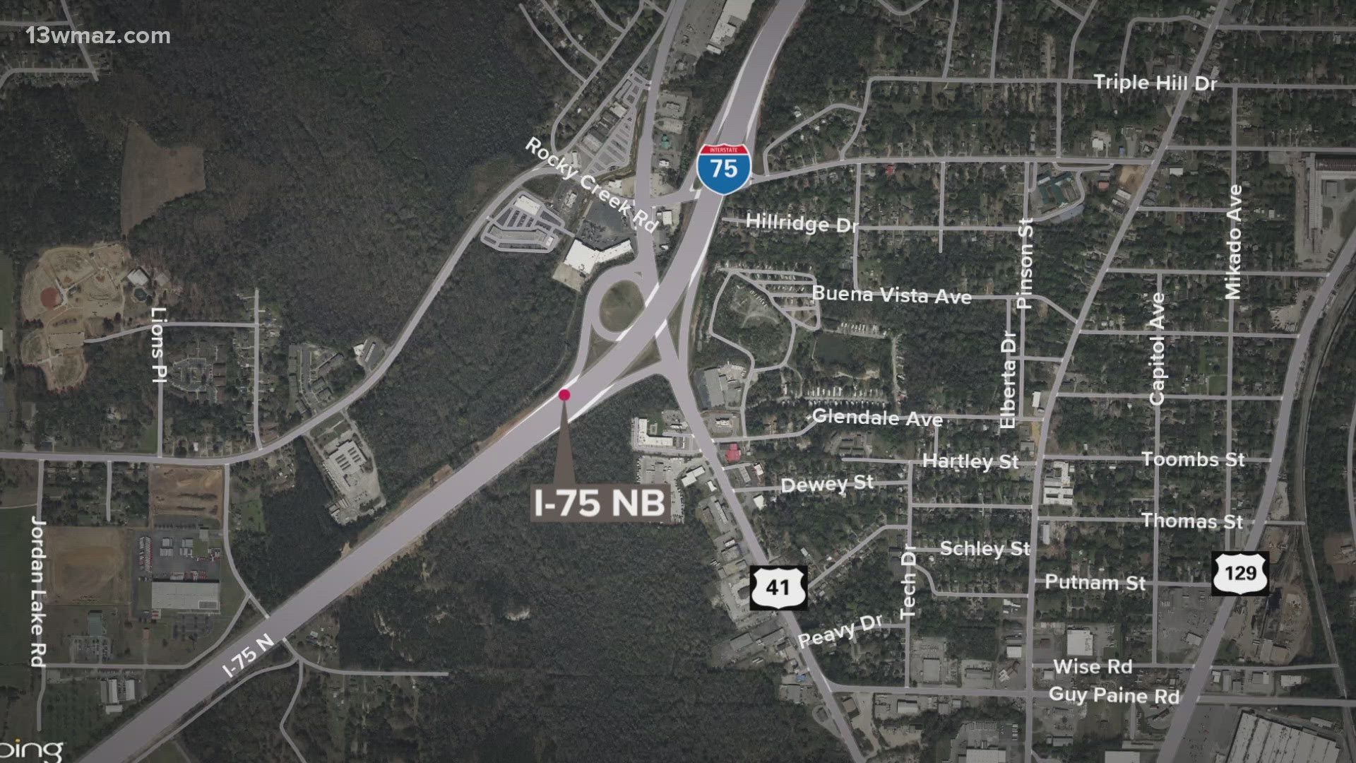 The Bibb County Sheriff's office said it happened just before 6 a.m. on Sunday.