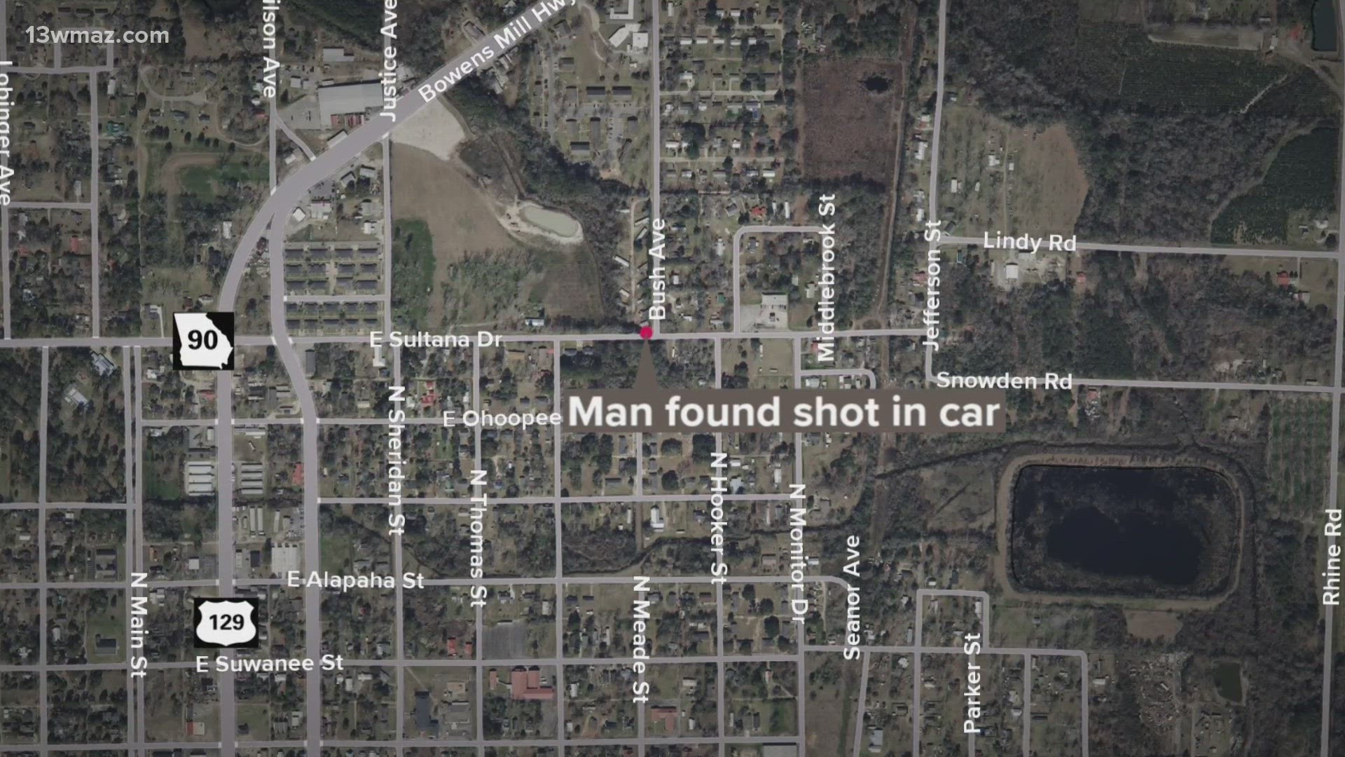 He was found inside his car at a stop sign.