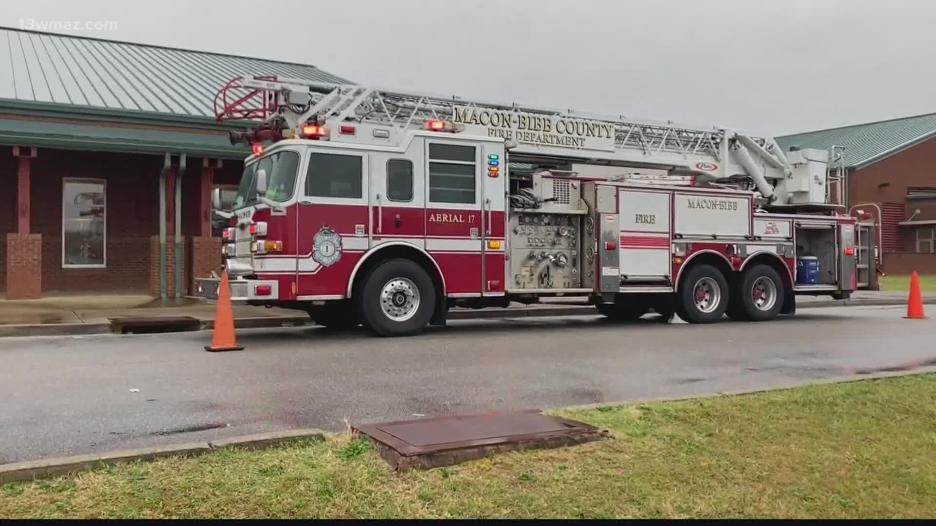 The high school is connected to the building and was also evacuated.