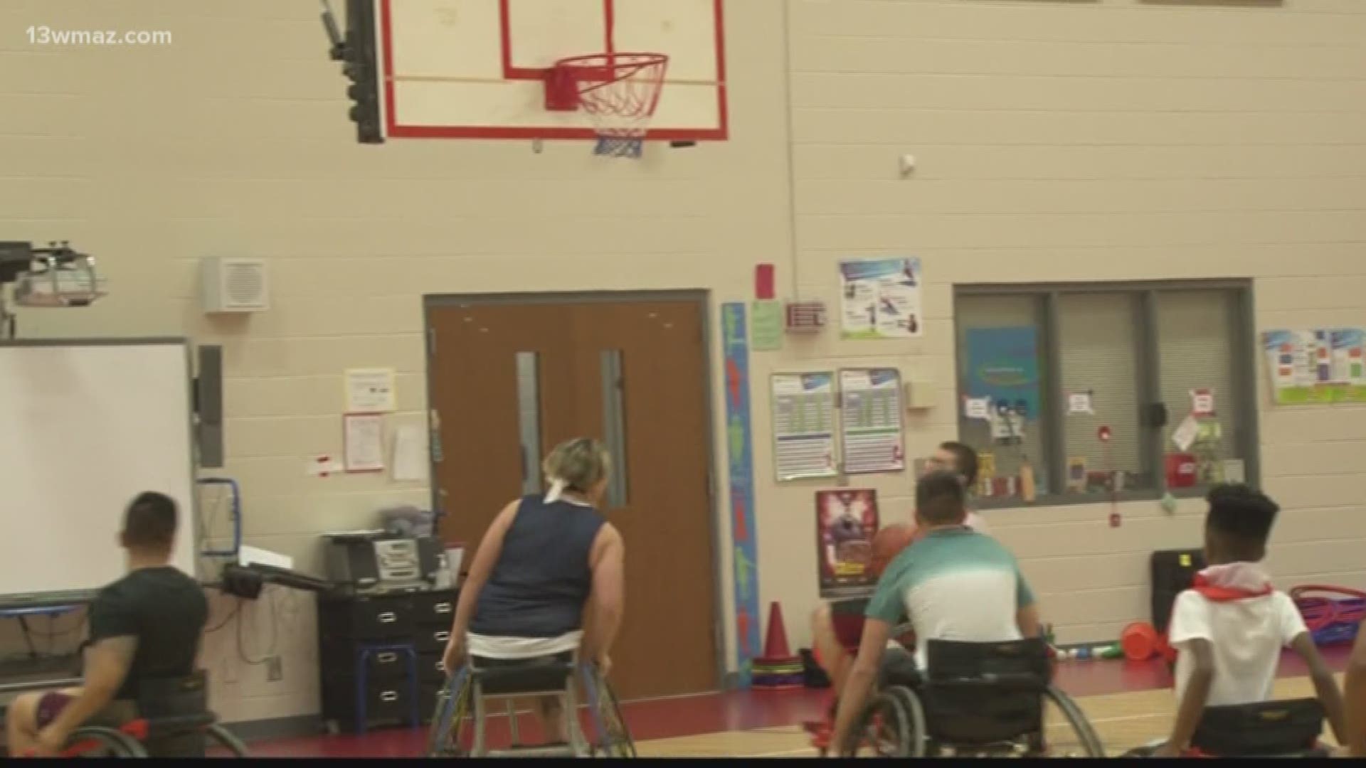 Houston County Sharks take on Macon Mayhem players in wheelchair basketball game