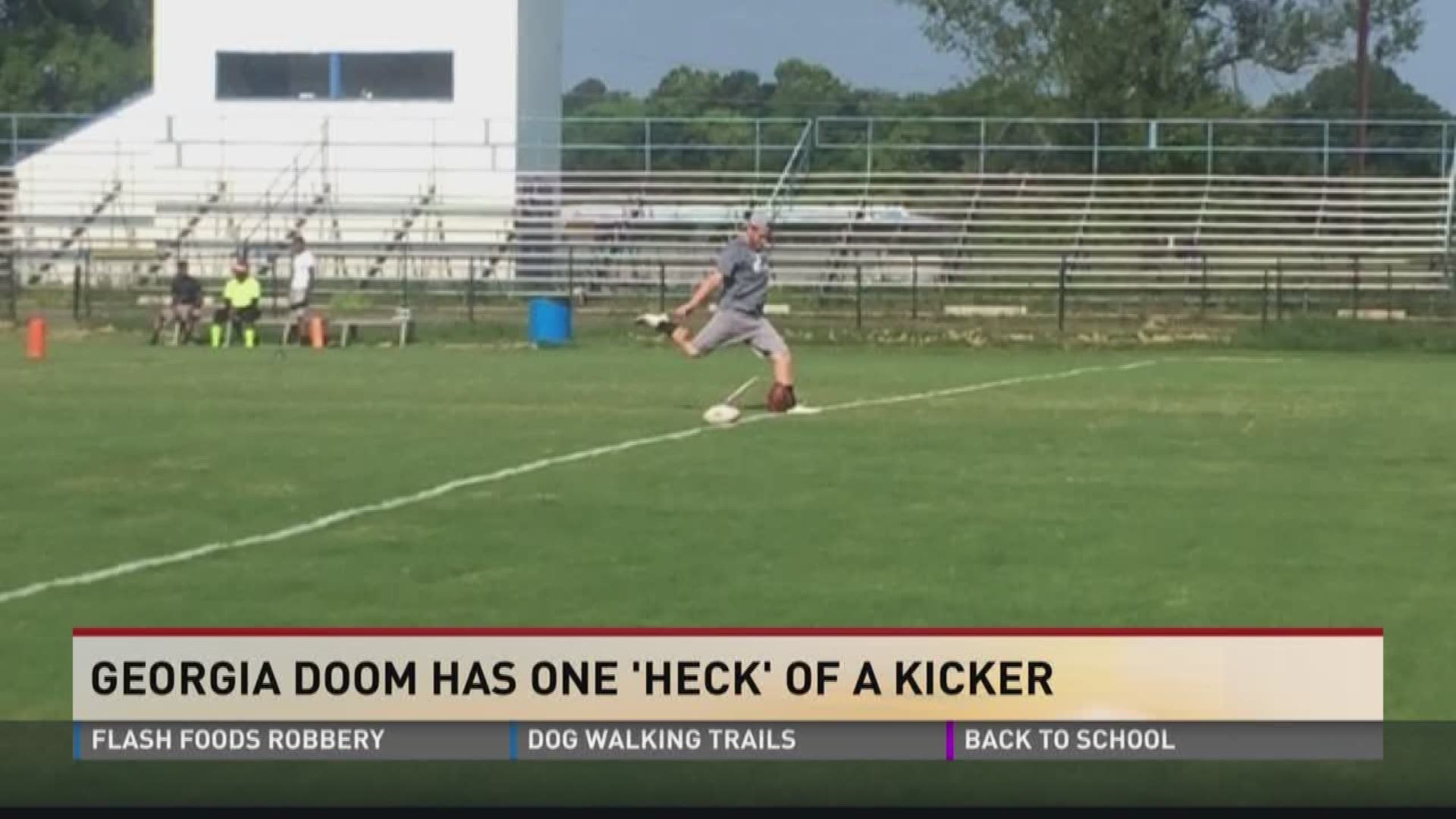 Hunter Heck, brother of 13WMAZ's Katelyn Heck, is the most recent player to sign with the Georgia Doom as the team's kicker.