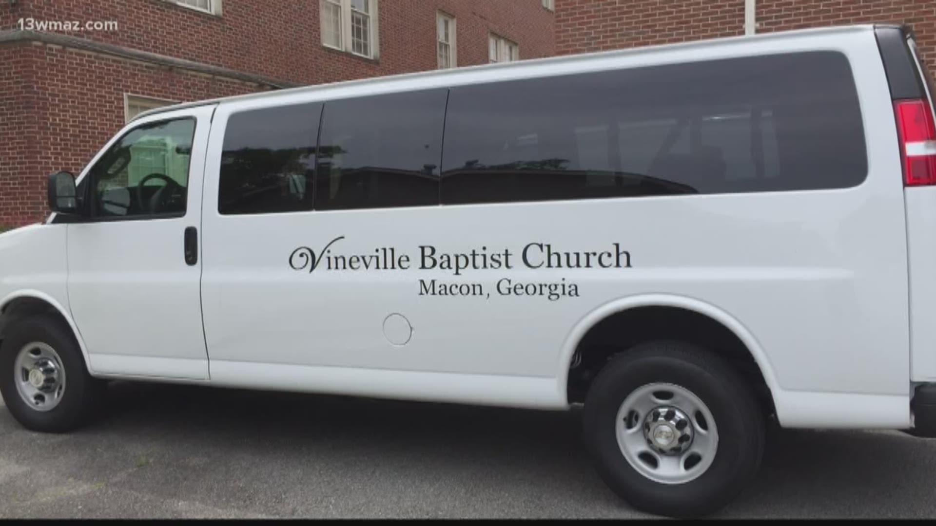A Macon church is looking for alternate plans on transportation for a weekend event after two men stole their van from the church parking lot. Ensley Nichols explains how the thieves were able to get away without being recognized.