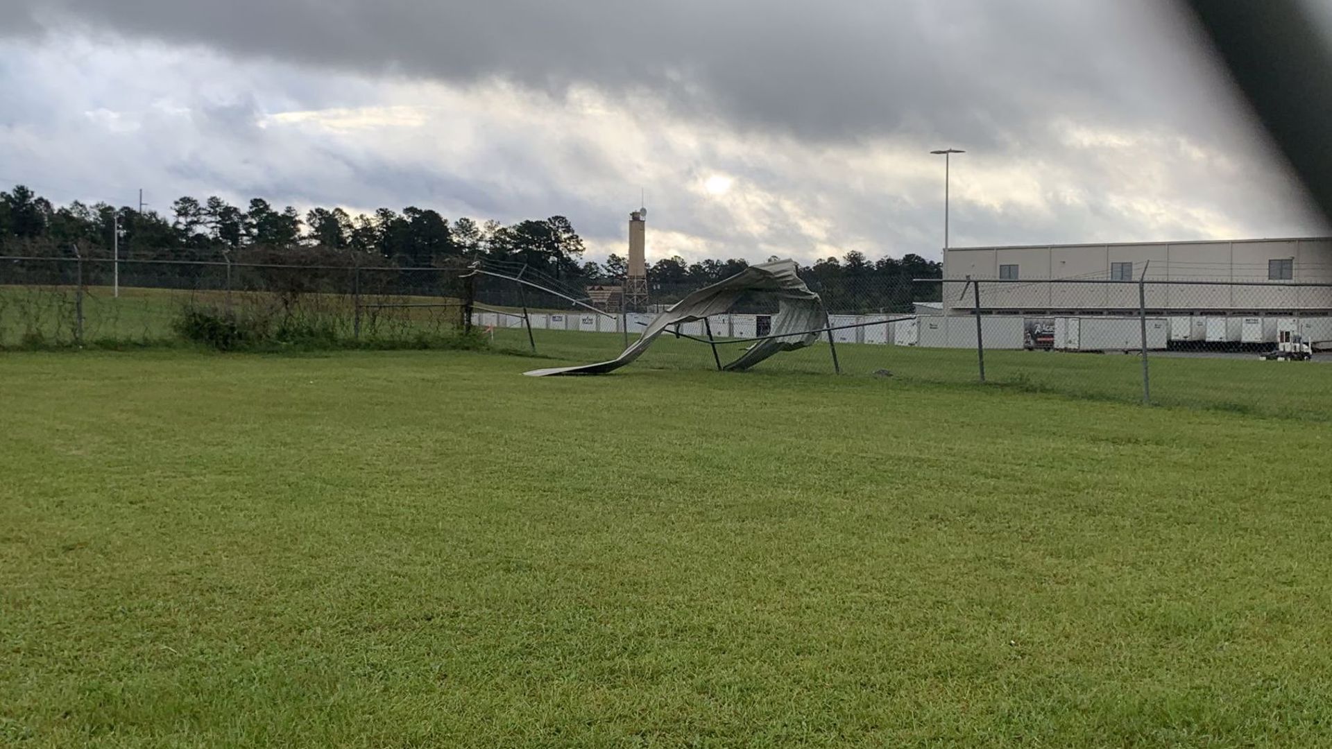 Severe weather causes damage at Academy Sports Distribution Center in