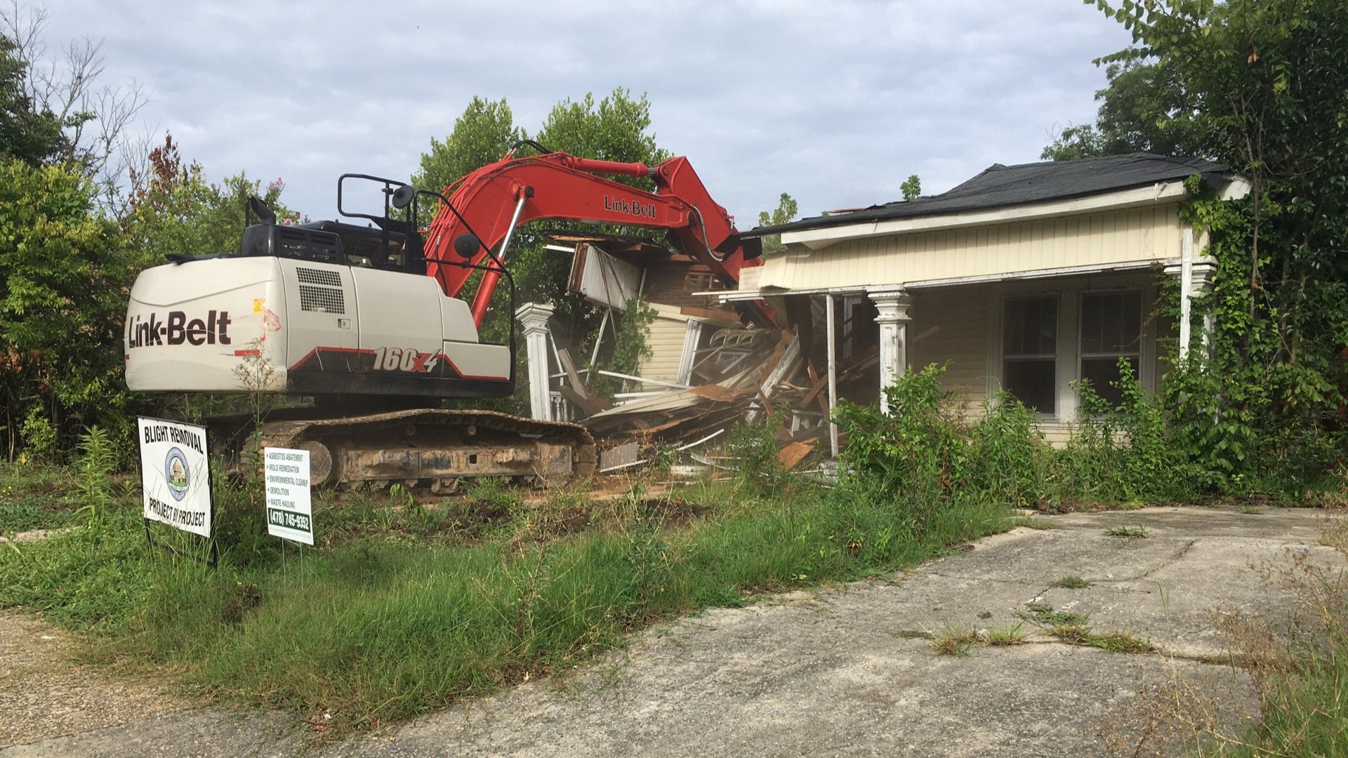 The county will continue to demolish houses as a part of its beautification process