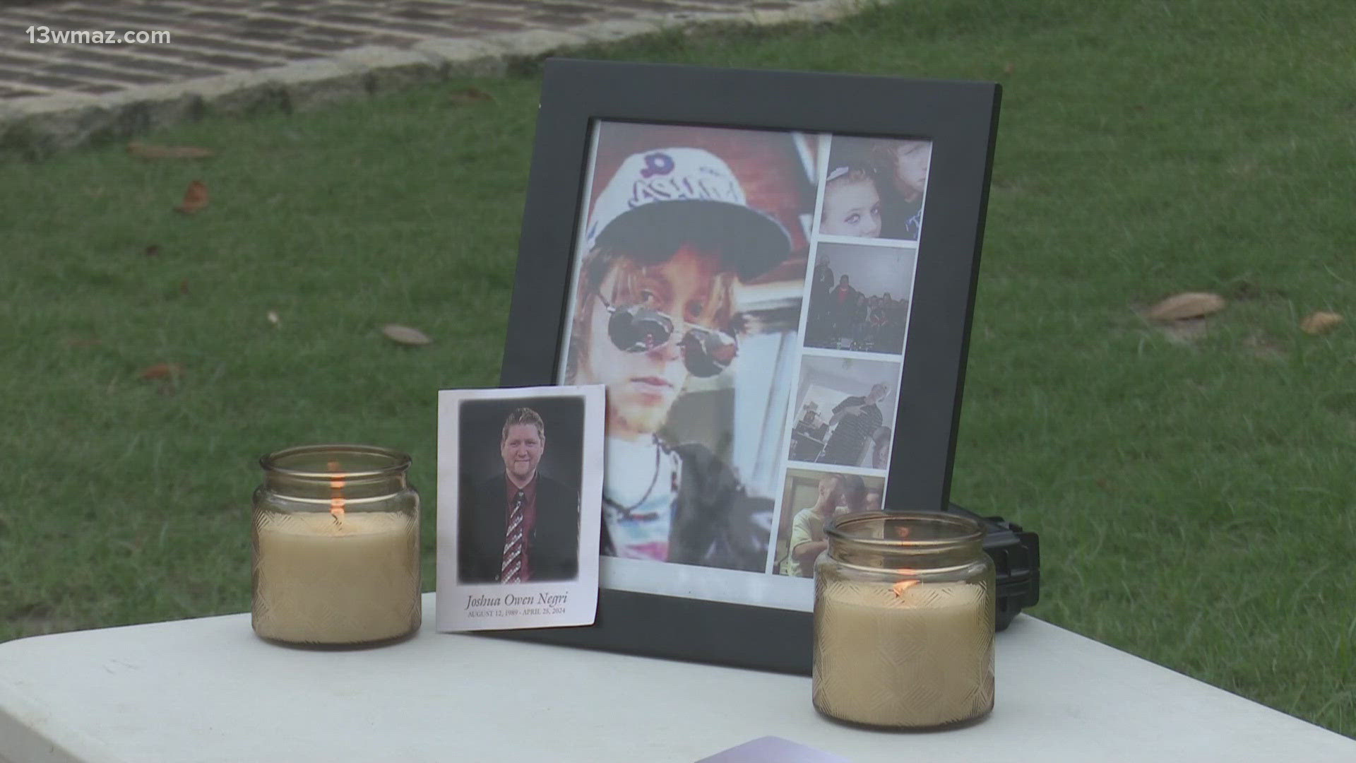Friends held a vigil in honor of Joshua Owen Negri on Saturday. They ask people to be aware of the dangers of fentanyl.