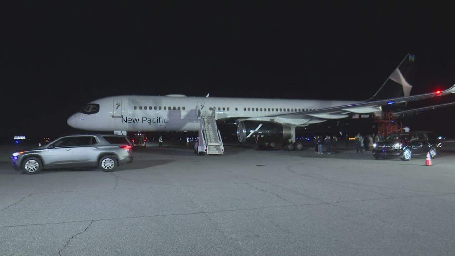 Democratic vice president nominee Tim Walz has landed in Macon ahead of events on Tuesday.