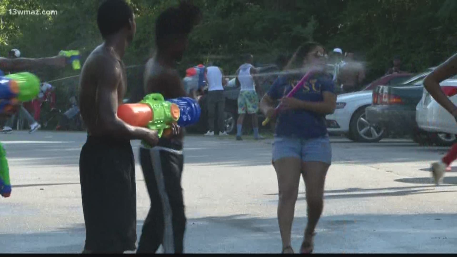 More than 100 people got wet in a big water gun fight in Warner Robins Friday. The 'Water Wars' event was an effort to cut down on gun violence.