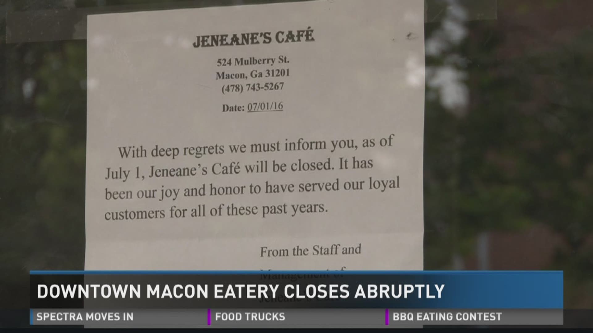 Popular downtown Macon restaurant closed | 13wmaz.com