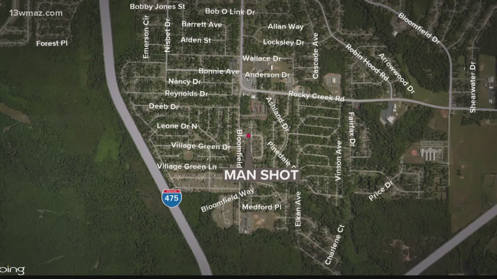 A 22-year-old man is in critical condition after being shot on Thrasher Circle.