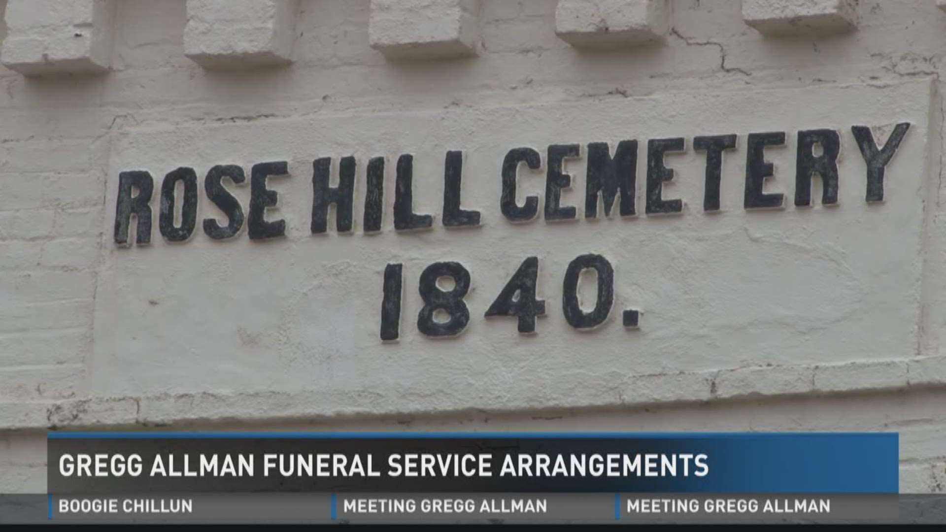 Gregg Allman funeral service arrangements
